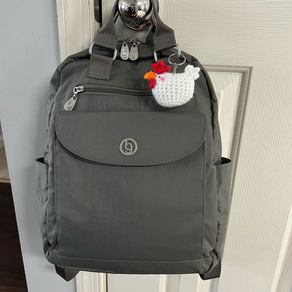 Baggallini Work Travel Backpack with Luggage Sleeve, Double Handles